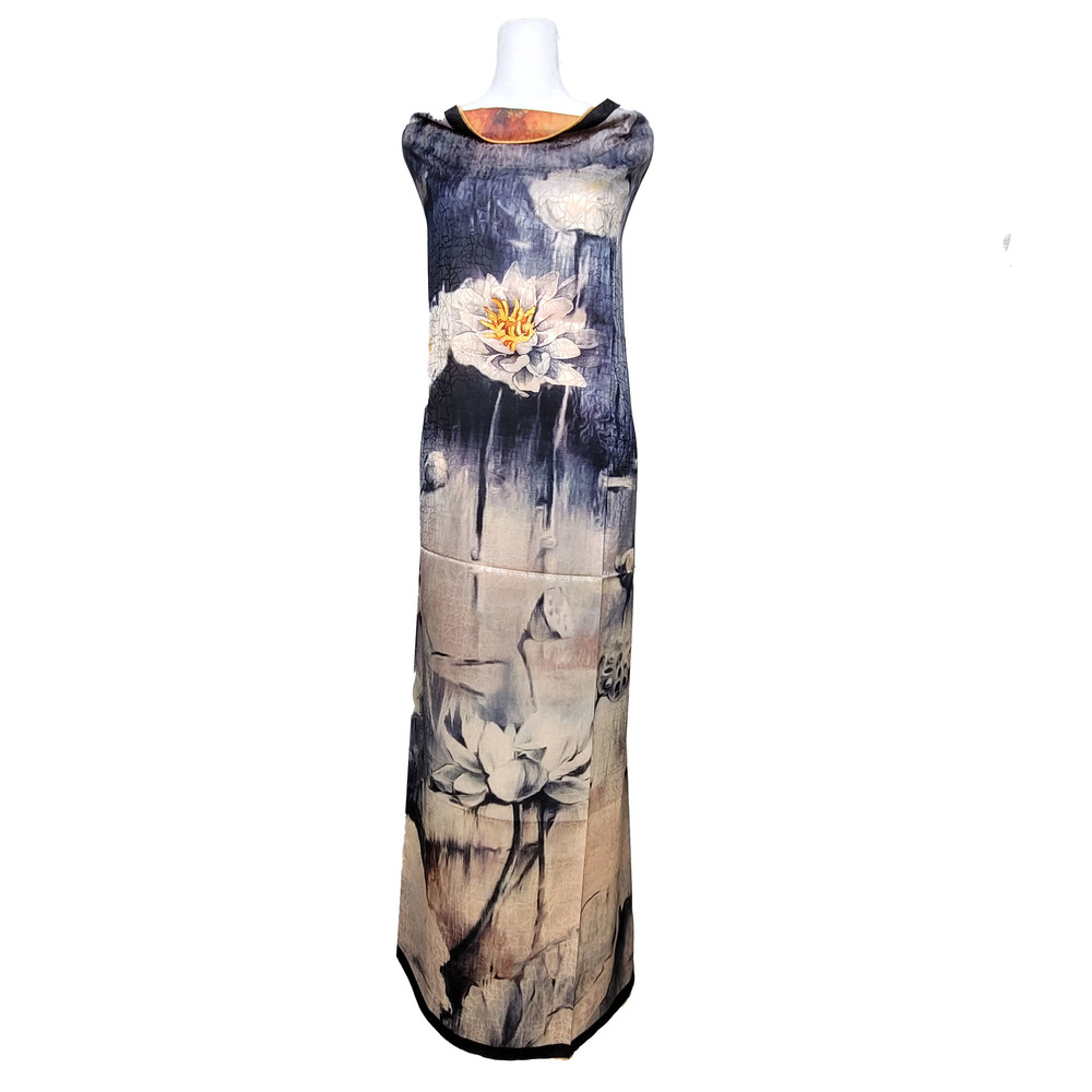 NWT Double Sided Silk Scarf 52"x52" Large Square Shawl Wrap XiangYunSha 3653 - Picture 6 of 8